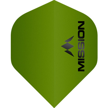 Mission Logo - Flights - 100 Micron - UV Finish - No2 (Standard) - Matte Green