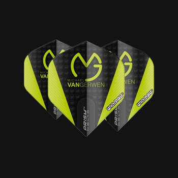 Winmau MvG Prism Delta Flights - No2 (Standard) - Black & Green Winmau MvG Prism Delta Flights - No2 (Standard) - Black & Green