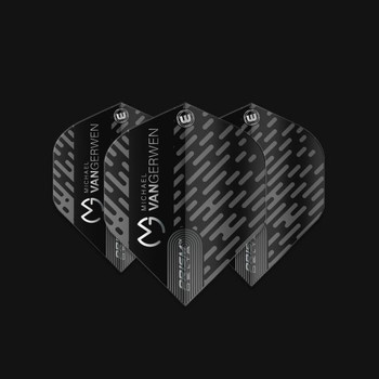 Winmau MvG Prism Delta Flights - No2 (Standard) - Black & Grey Winmau MvG Prism Delta Flights - No2 (Standard) - Black & Grey