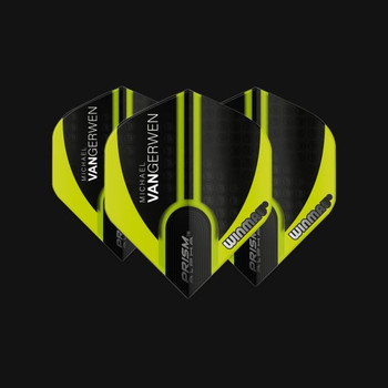 Winmau MvG Prism Alpha Flights - No2 (Standard) - Green & Black Winmau MvG Prism Alpha Flights - No2 (Standard) - Green & Black