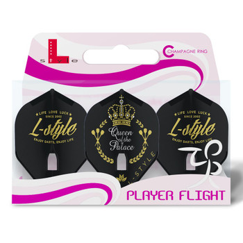 L-style L1 V3.1 Fallon Sherrock Signature Champagne Flights - Black L-style L1 V3.1 Fallon Sherrock Signature Champagne Flights - Black