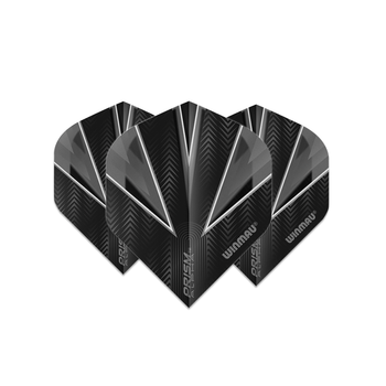Winmau Prism Alpha Standard Flight - Black & Grey Winmau Prism Alpha Standard Flight - Black & Grey