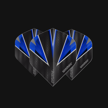 Winmau Prism Alpha Standard Flight - Black & Blue Winmau Prism Alpha Standard Flight - Black & Blue