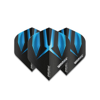 Winmau Prism Alpha Standard Flight - Black with Blue Winmau Prism Alpha Standard Flight - Black with Blue