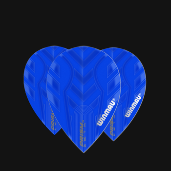 Winmau Prism Zeta Pear Flight - Blue Winmau Prism Zeta Pear Flight - Blue