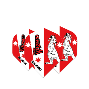 Winmau Rhino Players - Standard Flight - Simon Whitlock - Red / White Winmau Rhino Players - Standard Flight - Simon Whitlock - Red / White