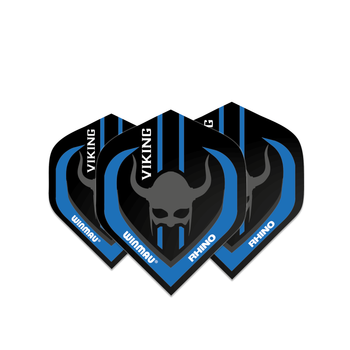 Winmau Rhino Players - Standard Flight - Andy Fordham Black & Blue Viking Winmau Rhino Players - Standard Flight - Andy Fordham Black & Blue Viking