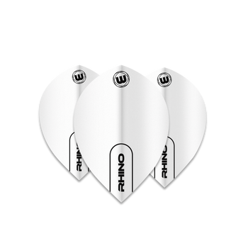 Winmau Rhino Pear Flight - White Winmau Rhino Pear Flight - White