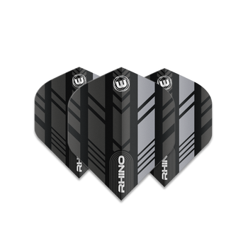 Winmau Rhino Standard Flight - Black & Grey Winmau Rhino Standard Flight - Black & Grey