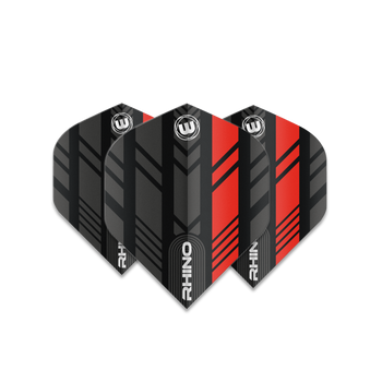 Winmau Rhino Standard Flight - Black & Red Winmau Rhino Standard Flight - Black & Red