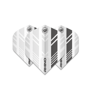 Winmau Rhino Standard Flight - White & Grey Winmau Rhino Standard Flight - White & Grey