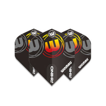 Winmau Rhino Standard Flight - Yellow & Red Logo Winmau Rhino Standard Flight - Yellow & Red Logo