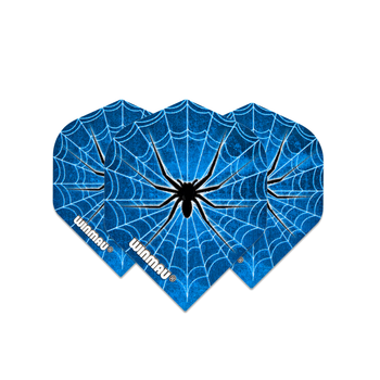 Winmau Mega Standard 75 Micron Flight - Blue & Black Spider Winmau Mega Standard 75 Micron Flight - Blue & Black Spider