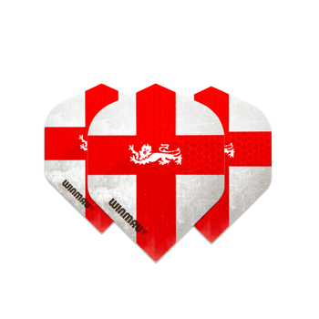 Winmau Mega Standard 75 Micron Flight - England Winmau Mega Standard 75 Micron Flight - England