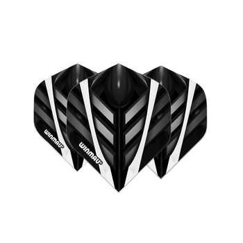 Winmau Mega Standard 75 Micron Flight - Black, White & Grey Winmau Mega Standard 75 Micron Flight - Black, White & Grey