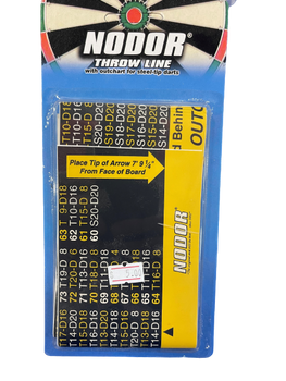 Nodor Throw Line with Outchart for Steel-Tip Nodor Throw Line with Outchart for Steel-Tip