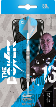 Phil Taylor Power Series 80% 19g Silver Soft Tip Phil Taylor Power Series 80% 19g Silver Soft Tip