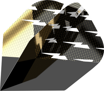 Phil Taylor Power ICON Black & Gold Pro Ultra No6 Flight Phil Taylor Power ICON Black & Gold Pro Ultra No6 Flight