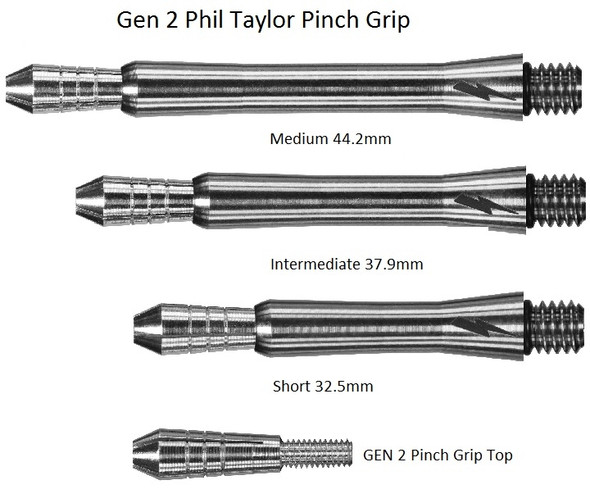 Target Phil Taylor Power Titanium Gen 2 Dart Shafts - Short