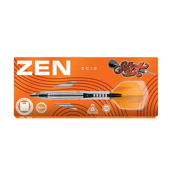 Shot Zen DOJO Soft Tip Dart Set-80% -20gm Shot Zen DOJO Soft Tip Dart Set-80% -20gm
