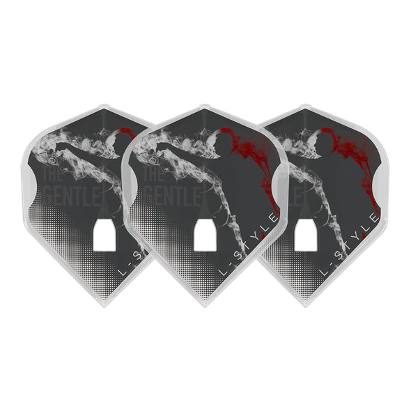 L-style L1c "The Gentle" Mensur Suljovic Type A Signature Champagne Flights - Clear White L-style L1c "The Gentle" Mensur Suljovic Type A Signature Champagne Flights - Clear White