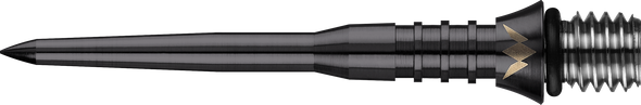 Mission - Titan Pro - Titanium Conversion Dart Points - Soft to Steel - Grooved - 30mm - Black