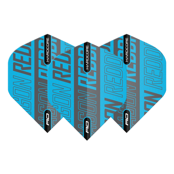 Red Dragon Hardcore XT Blue & Black Standard Flights