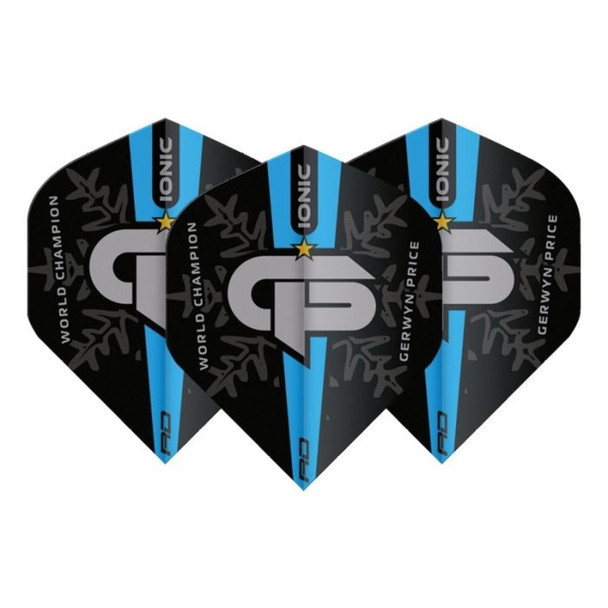 Red Dragon Players Extra Thick Hardcore Ionic Gerwyn Price World Champion Blue Logo Edition Standard Dart Flights