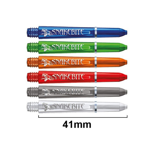 Red Dragon Peter Wright Snakebite Logo - Polycarbonate Short Black Tint Shafts