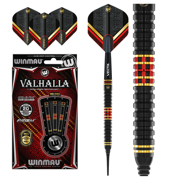 Winmau Valhalla 85%/95% Tungsten Soft Tip Darts - 20g