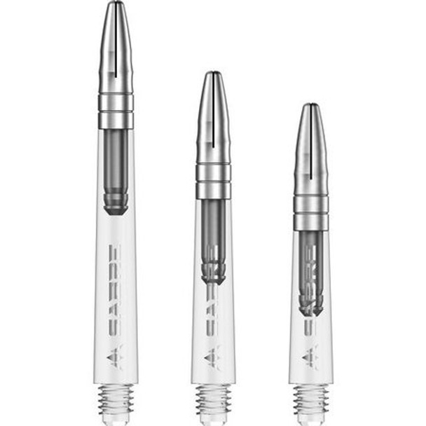 Mission Sabre Shafts - Clear Base / Silver Top
