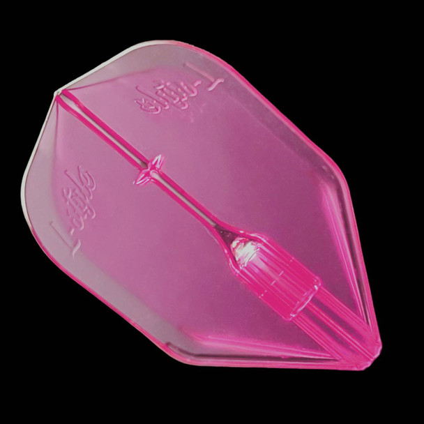 L-style Fantom Dart Flights -L3 EZ Clear Pink