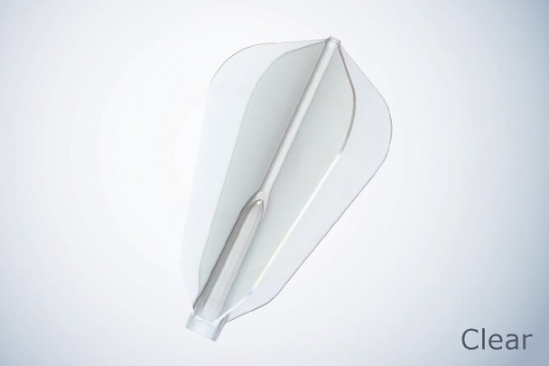 Cosmo Darts Fit Flight AIR Dart Flights - F Shape (Fantail) Clear