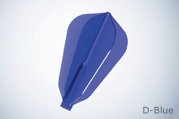 Cosmo Darts Fit Flight AIR Dart Flights - F Shape (Fantail)Dk Blue