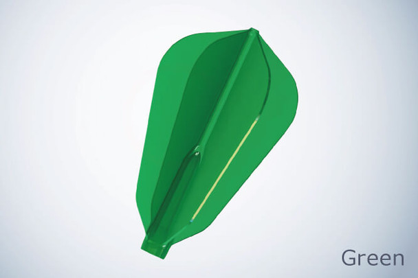 Cosmo Darts Fit Flight AIR Dart Flights - F Shape (Fantail)Green