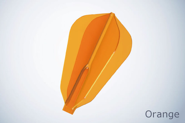 Cosmo Darts Fit Flight AIR Dart Flights - F Shape (Fantail) Orange
