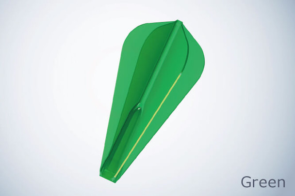 Cosmo Darts Fit Flight AIR Dart Flights - Super Kite Green