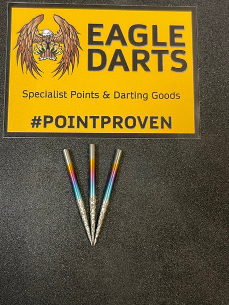 Eagle Darts Vulture Replacement Steel Tip Point - Rainbow 40mm