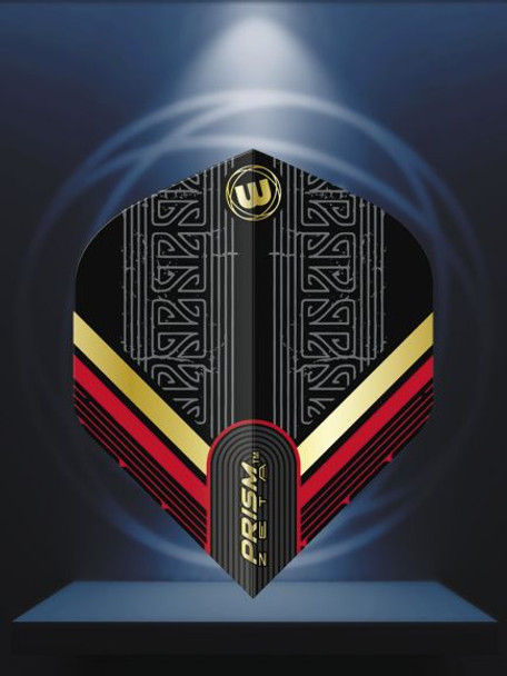 Winmau  Prism Zeta Black, Red & Gold Flight