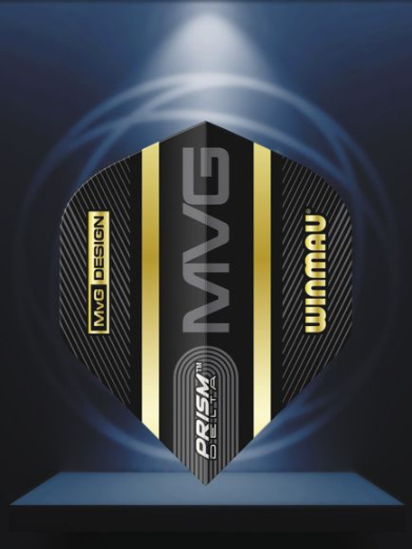 Winmau Prism Delta MVG Black & Gold Flight