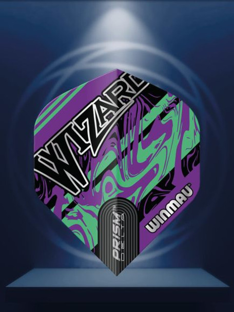 Winmau Prism Delta Wizard Purple & Green Flight