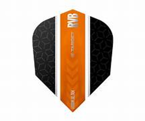 Target RVB Vision Blk/Orange Stripe No.6 Dart Flights - Small Standard