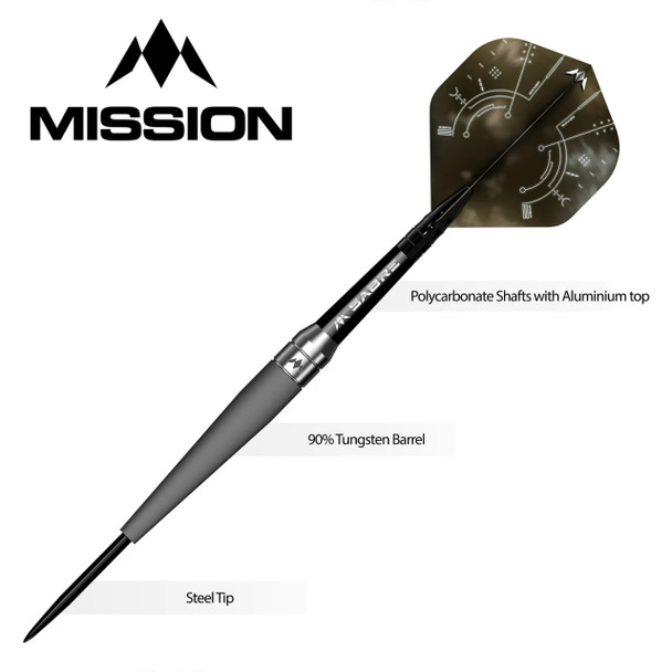 Mission Saturn - Steel Tip - 90% Tungsten - Titan 24g
