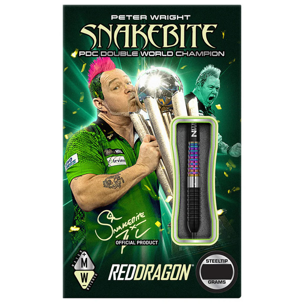 Red Dragon Peter Wright Corra Steel Tip Darts - 24gm