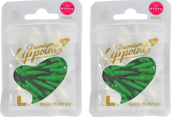 L-style Natural Nine (N9) 2-tone Premium Lippoint Black/Green - 2 PACK (60ct)