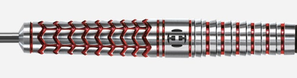 Harrows PLEXUS 24g Steel Tip Darts, 90% Tungsten, Supergrip Fusion, Flights, Red