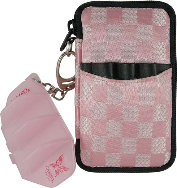pink & white checkered Krystal Colors dart case from L-Style