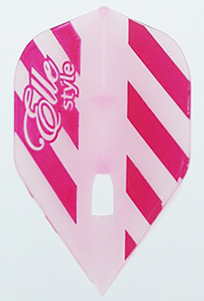 L-Style L1c Elle Striping Clear Pink Champagne Flights, Red, Standard