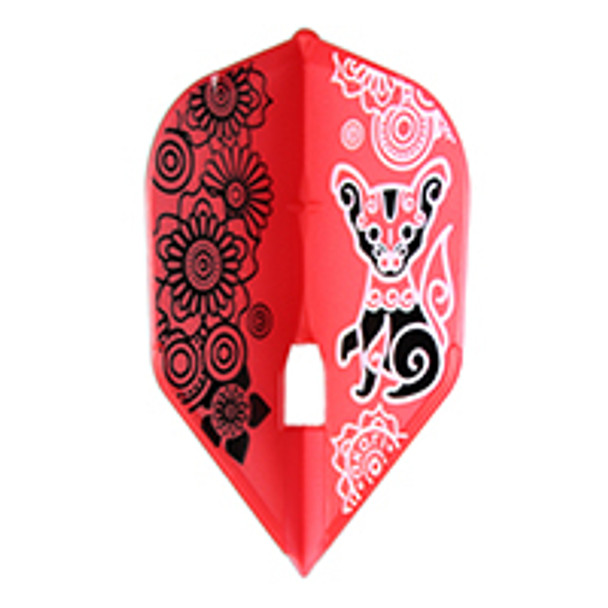 L-Style L3c Akari V1 Red Signature Champagne Flights, Small Standard, Shape, cat, dog, flowers, flower