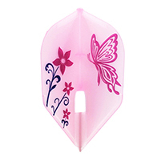 L-Style L3c Iyo Matumoto V2 Signature Champagne Flights, Small Standard, Shape, Clear Pink, Flower, Flowers, Butterfly